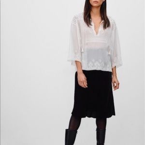 Black Velvet Patel Skirt - wilfred (Aritzia)